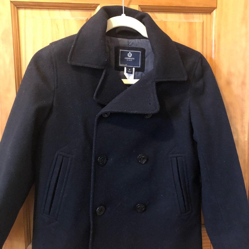 J. Crew crewcuts pea coat boys size 8
